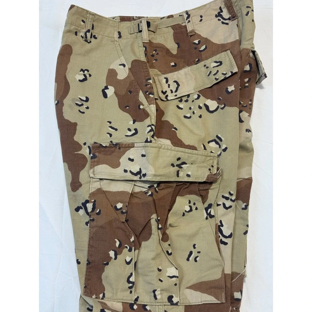 Military Desert Camo Cargo Pants Chocolate Chip BDU Small Long 8415-01-102-6801